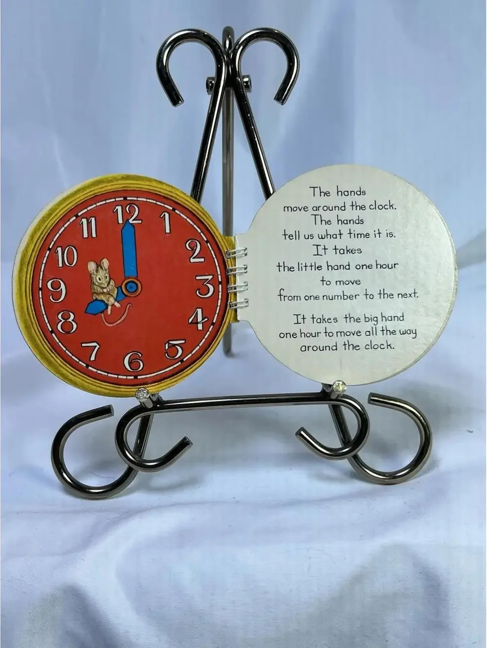 Beatrix Potter Interactive Clock Book To Teach Time 1966 Vintage Rare
